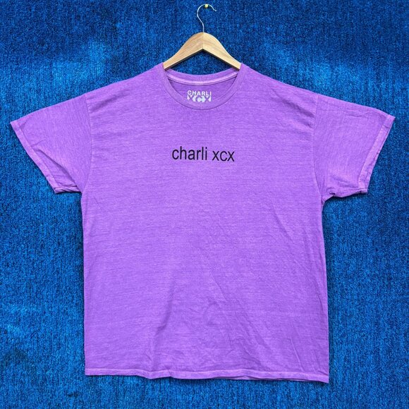 Charli XCX Everything Is Romantic Purple T-Shirt Size Large - Picture 1 of 4